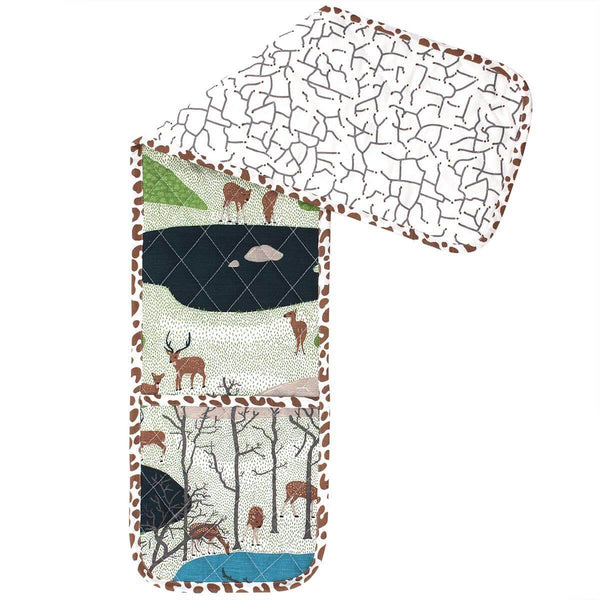 Spotted Deer Double Oven Glove