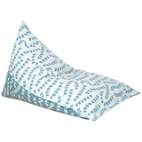 Teal Triangle Bean Bag Chair for adults and kids