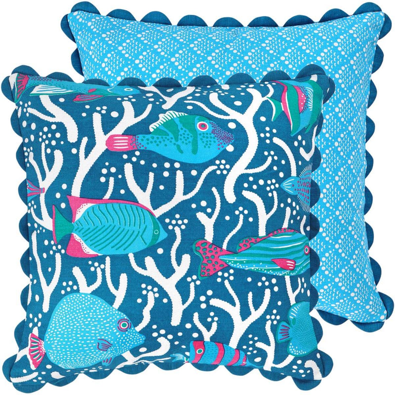 Blue Ocean Reef Cushion Cover – Safomasi