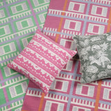 Pink Belle Mare Woven Cushion Cover